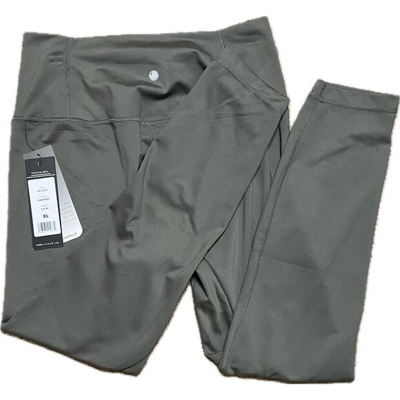 NWT Yogalicious Lux Powerlux 7/8 Ankle High Rise Leggings Oakmoss XL - Picture 3 of 3